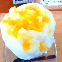 暑いのでかき氷🍧を食べました😋
お菓子屋さんのかき氷
ニューサマーオレンジのかき氷