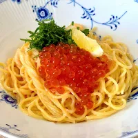 いくらと明太子のクリームパスタ🍝|Michiyo Shimizuさん