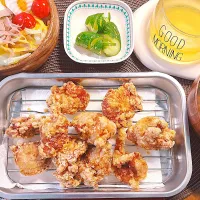 から揚げ定食|ゆうかさんさん