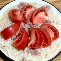 ☆シーチキンとトマトのスープそうめん|まぁたんさん