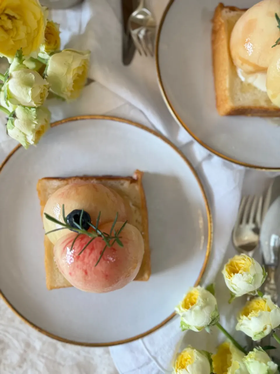 桃トースト🍑|asumi-yuzukoさん