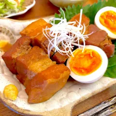 豚ブロックのオレンジバルサミコ煮洋風チャーシュー かな/paaru