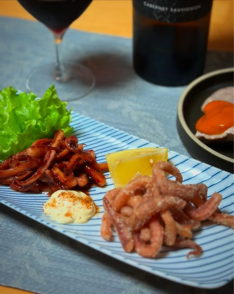 イカのつまみ　唐揚げとバター醤油炒め|sho_shoさん