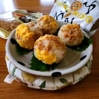 大豆ミートとつぶみそおにぎり🍙