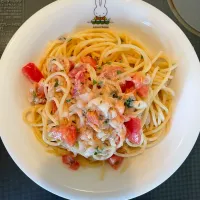 冷んやり美味しいツナとトマトの冷製パスタ|あきたまさん