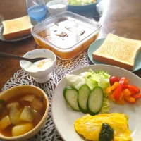 朝ごはん🌅！|まめころさん