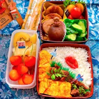 2025/07/22 葱入り玉子焼きと鮪血合時雨煮のお弁当|Blueberry🫐さん