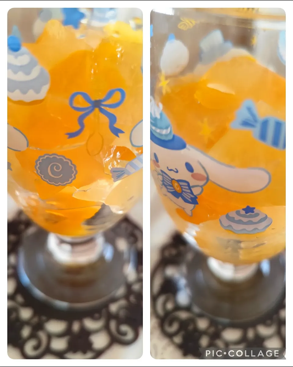 Qooオレンジとすきっとレモンの寒天(ミックスフルーツ入り)|m.rafuさん