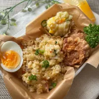 【誤差なし！誤差なり！】ベーコンのYummy!チャーハンアルモンデお弁当