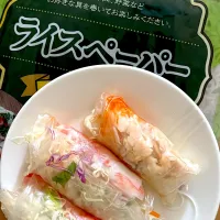 サラダ代わりに生春巻き|ながまつさん