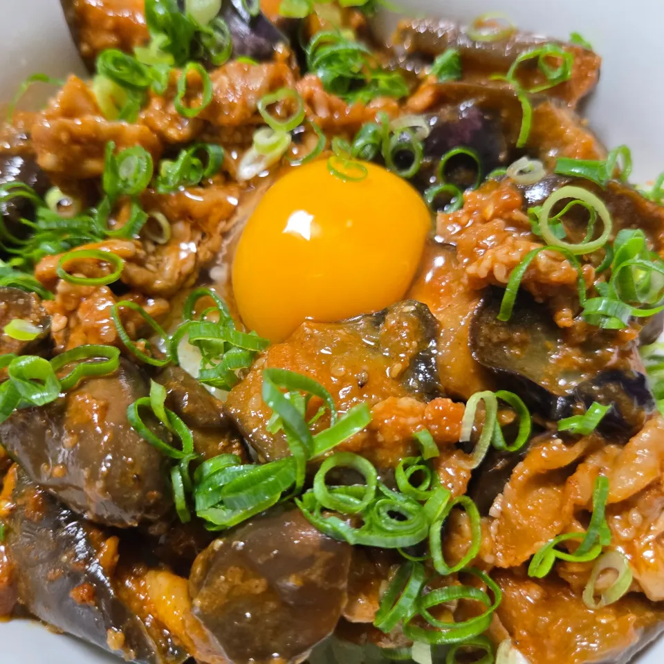 ナスと豚肉のスタミナ丼|MILKYさん