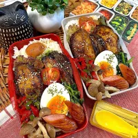 茄子の挟み焼き弁当🍆|ラゴさん。さん