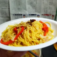 あごだし香る和風ペペロンチーノ🌶️|masaki .fさん