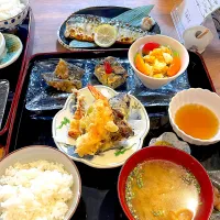 焼き鯖と天ぷら定食|juneさん