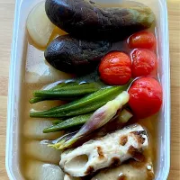暑い時こそ　　　　　　　　　　　　　　　　　　夏野菜の冷やしおでん|kimi kimi kitchenさん