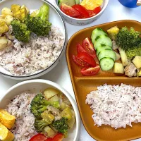 さつま芋とじゃがいもと豚肉のアンチョビ炒め|さとう かおりさん
