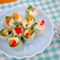 夏野菜とそうめんの生春巻き|matildaさん