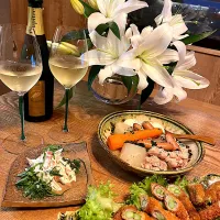 ポトフ　アスパラ豚肉巻き　大根とカニカマサラダ|izunさん