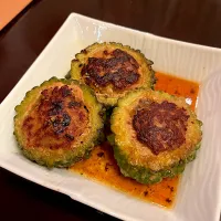 ゴーヤの肉詰め|すずちゃんさん