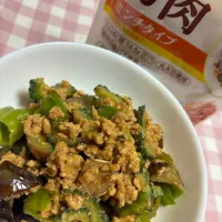 夏野菜の肉味噌炒め|ともさん