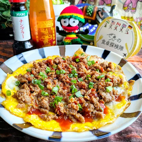 「シラチャー（レッド）」を使ってみたSnapdishの料理・レシピ写真:🌏『世界の食卓探検隊』🇻🇳ベトナム料理【🇻🇳バインチャンヌン】
（焼きライスペーパー）