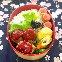 7月23日⚾️ハンバーグ弁当|ぽんちゃんさん