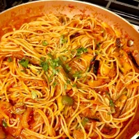 Italian Eggplant, Zucchini Spanghettini with Pomodoro Sauce|gonbenさん