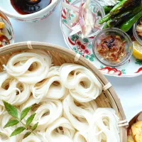 焼き獅子唐と焼き味噌のそうめん| asatakaさん