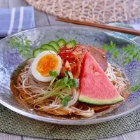 韓国冷麺風そうめん|ヤマサ醤油公式アカウントさん