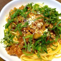 茄子とひき肉のミートソース|まみさん