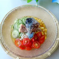 サバ缶そうめん|おぜひめさん