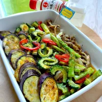 夏野菜の焼き浸し|むぎこさん