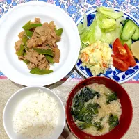 豚バラピーマンとポテトサラダ| おしゃべり献立さん