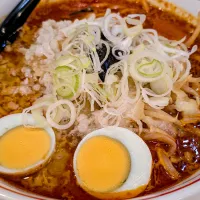 北極やさい麺半分辛さ3倍背脂トッピング@中本大宮店|watarunさん