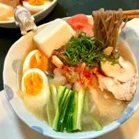 自家製鳥チャーシューに奴入りの冷麺|Takeshi  Nagakiさん