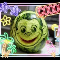🍉スイカでおさるのジョージ🐵