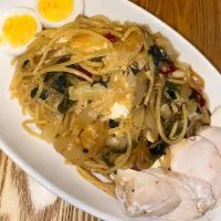 チーズ照り焼きパスタ| 𝟕𝟕𝟑 𝐌𝐞𝐬𝐡𝐢 ❤︎さん