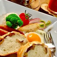 「Frühstück mit Walnussbrot」
くるみパンのプレートで
朝ごはん🥖|ばくあんしゃさん