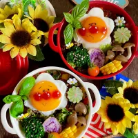 アンパンマンガパオライス弁当|Akiyoෆ¨̮⑅さん
