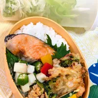 本日のお弁当〜サーモン焼き弁当|f.1125beさん