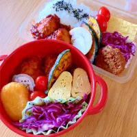 夫と次女のお弁当🍱🍙| シズソラさん