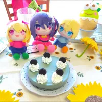 チョコミントレアチーズケーキ🎂| とししいたけさん