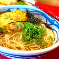 かき揚げ乗せぶっかけそうめん