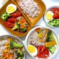 鶏肉とブロッコリーとコーンの炒め物|さとう かおりさん