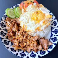 🍚ข้าวหมูกระเทียมไข่ดาว🐷|🍀Jaoh Ohlunlaa🍀さん