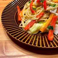ツナと野菜のスパゲティ|おさかなさん