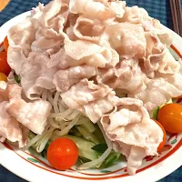 大盛り野菜の冷しゃぶサラダ|トモさん