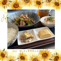 豚こまと夏野菜の甘辛炒め|いのっちさん