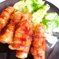 自家製凍り豆腐の肉巻き　生姜の甘辛たれ|Yasuo  Watanabeさん