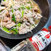 豚肉とニンニクの芽、もやしのスタミナ炒め|キヨさん